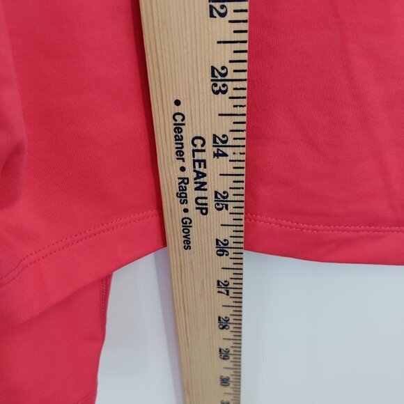 Nike Dri-Fit Half Zip Hi-Neck Knit Longsleeve Pull On Sweater Large Women Pink - Picture 6 of 10